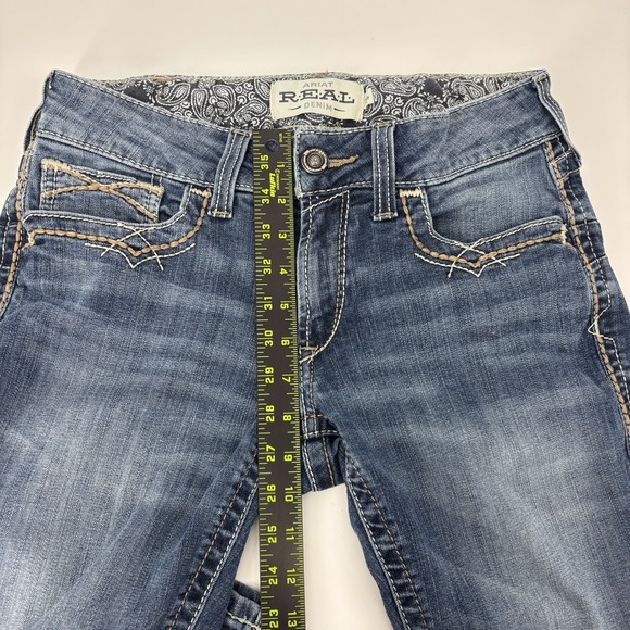 Ariat Real Me Denim Blue Jeans Bootcut Women's Size 30 R Western - Picture 11 of 12